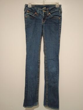 True Religion Womens Size 27 Straight Legged Jeans